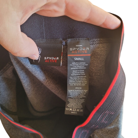 NWOT Spyder Active ProWeb Base Layer Grey Compression Pants - Picture 6 of 6